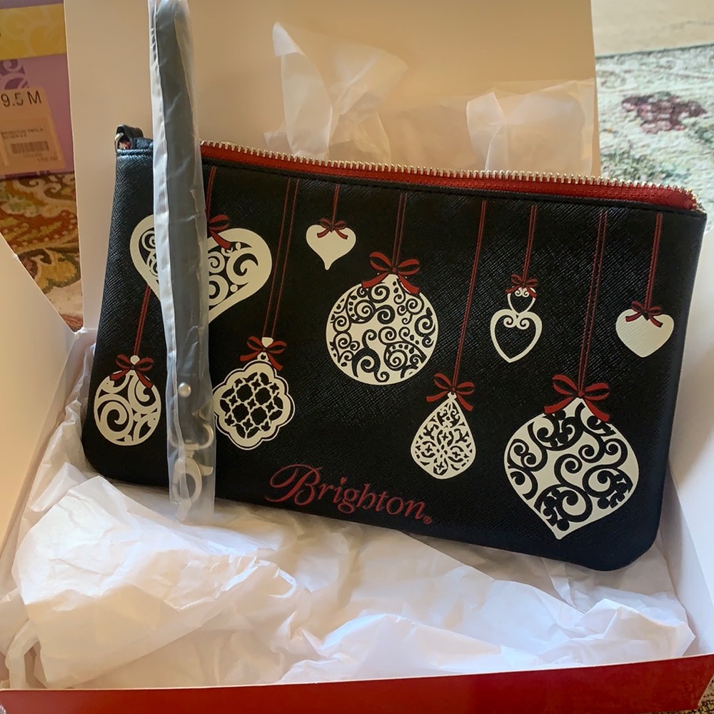 Brighton NIB decorated wristlet bag